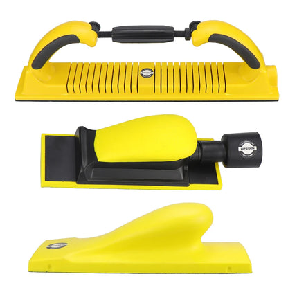 HIFESON Handheld Sander: Manual Sandpaper Tool with Dust Extraction - Ideal for Metal and Wood Work, Hand Polisher Grinding Machine