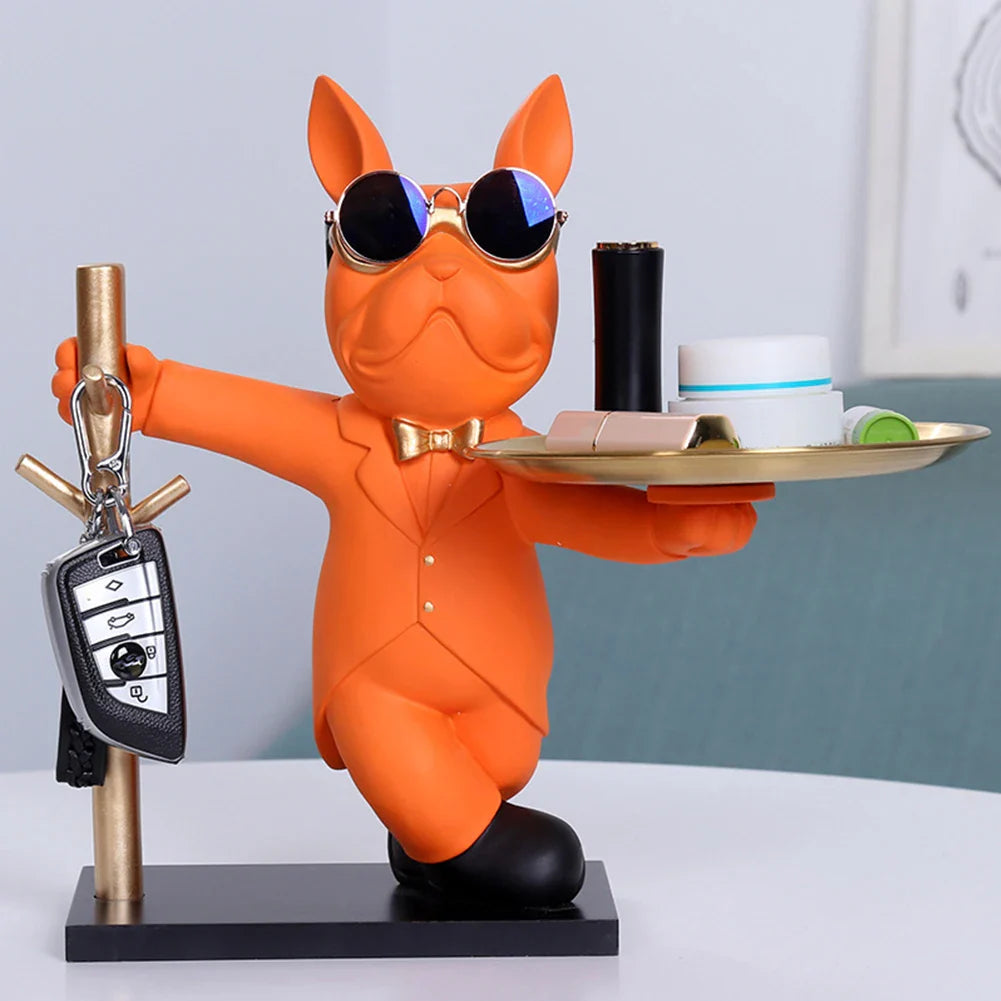 French Bulldog Sculpture - A Doggone Adorable Coin Piggy Bank & Snack Keeper!