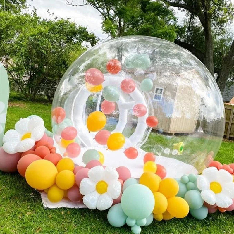 Inflatable Bubble House Kids Play Tent – Transparent PVC Outdoor Dome with Blower for Birthday, Trampoline & Gifts