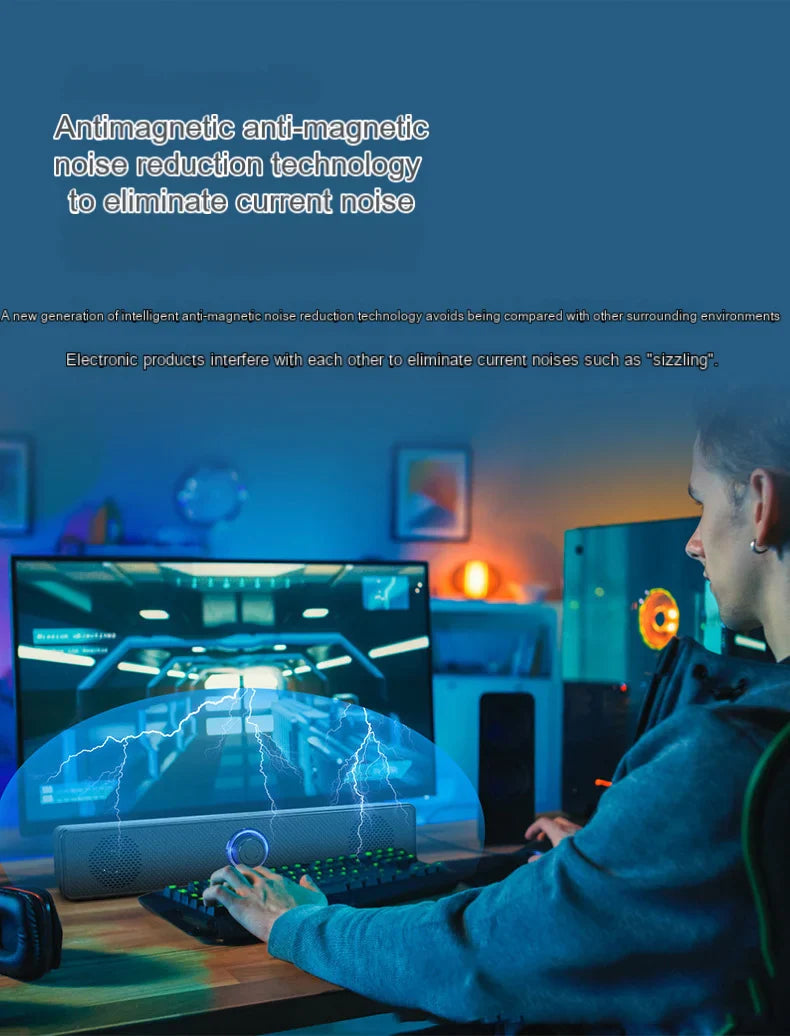 High-Quality Desktop Bluetooth & Wired Microphone with Built-in Speaker – Dual-Purpose High-Volume Audio