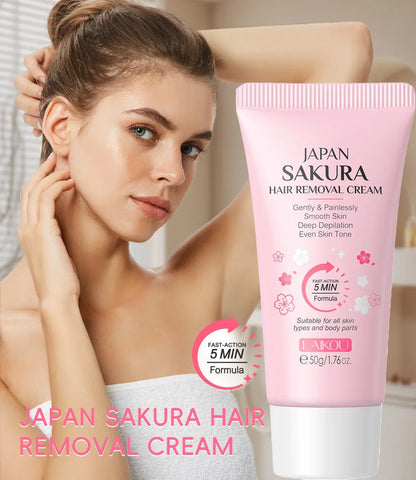 LAIKOU Hair Removal Cream 50g – Painless Epilator for Intimate Areas, Hair Growth Inhibitor, Body Care for Men & Women