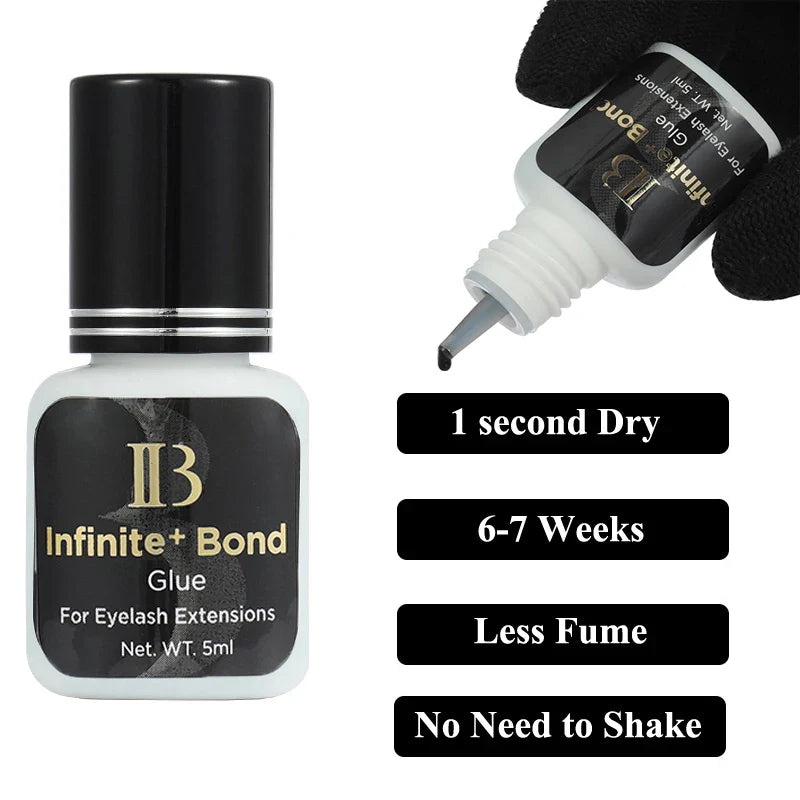 Original IB Lash Glue Super Plus Hyper Bond - I-Beauty Eyelash Extension Adhesive, Long Lasting & Fast Dry, Korea