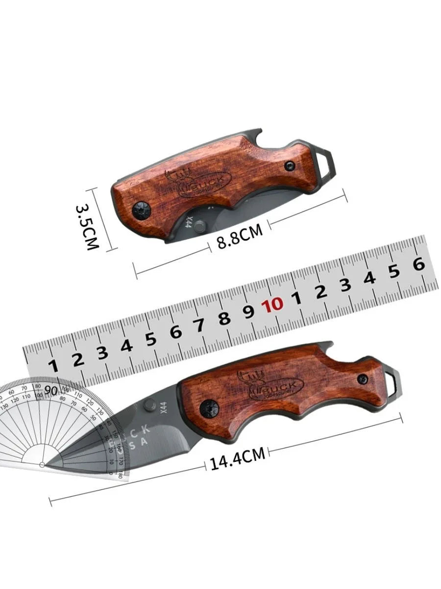Portable Folding Knife - Outdoor and Household Use, Includes Fruit Knife and Pocket Knife for Easy Carry