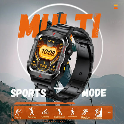 G.L Wear 2025 Sports Smart Watch – Bluetooth Call, LED Flashlight, Multi-Function Outdoor Fitness Watch for Men & Women