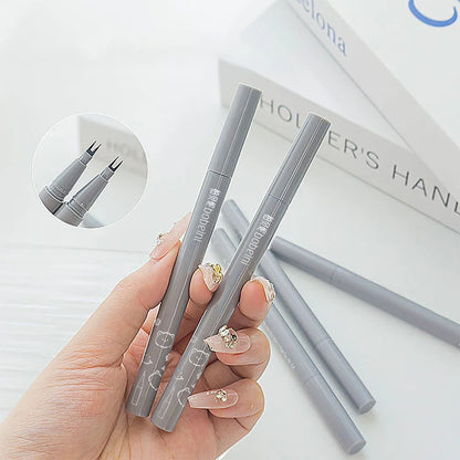 Double-Claw Liquid Eyeliner — Ultra-Thin, Waterproof, Non-Smudge & Sweat-Proof Lower Lash Pen