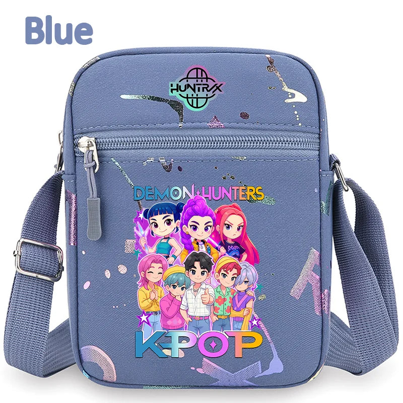 K-Pop Demon Hunters Crossbody Phone Bag – HUNTRX Rumi Huntrix Coin Wallet Shoulder Purse