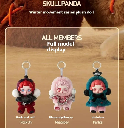 Skullpanda Winter Music Series Blind Box Plush Keychain – Cute Action Figure Toy Gift