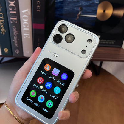 Smart LCD Phone Case - Interactive Rear Display Protective Cover for iPhone