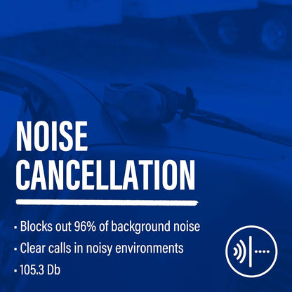 Premium Trucker Bluetooth Headset – Wireless Noise-Canceling Mono Headset with Mic, 30-Hour Talk Time
