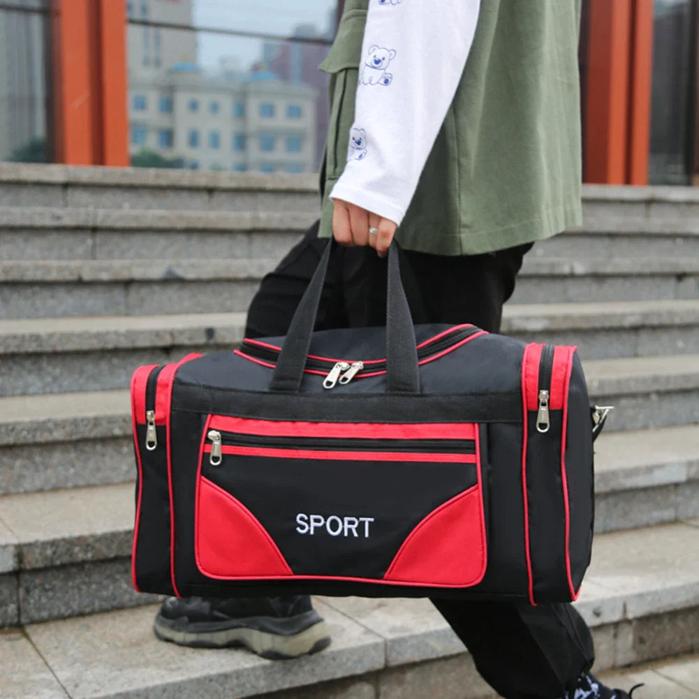 Oxford Fitness Bag – Large Capacity Waterproof Yoga & Sports Backpack with Adjustable Shoulder Strap for Outdoor Football