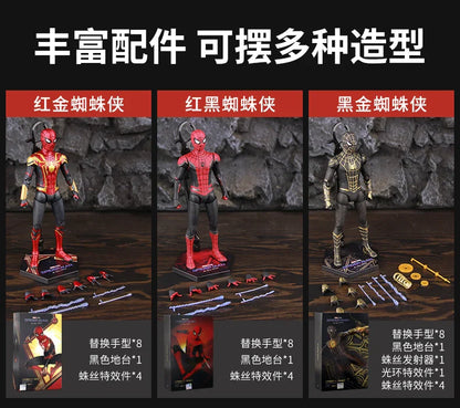 ZD Toys Spider-Man No Way Home 1/10 Action Figure – Peter Parker Gold Black Red Marvel Legends Collectible Toy
