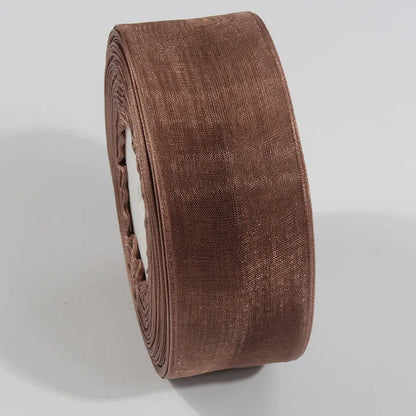 10 Yards Sheer Chiffon Organza Ribbon - Satin Gift Wrapping Ribbon for Wedding Bouquets, Party Decor & DIY Crafts