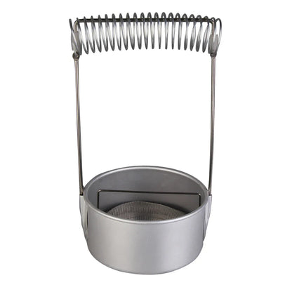 Portable Paint Brush Cleaner with Screen & Holder — Stainless Steel Spring Washer for Oil Painting, School & Art Brushes