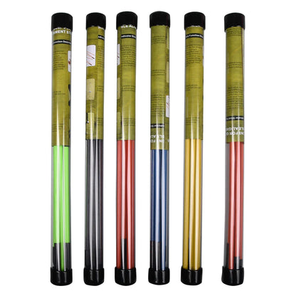 6 Colors Golf Alignment Sticks – Collapsible Practice Rods for Putter Green & Swing Training Tools