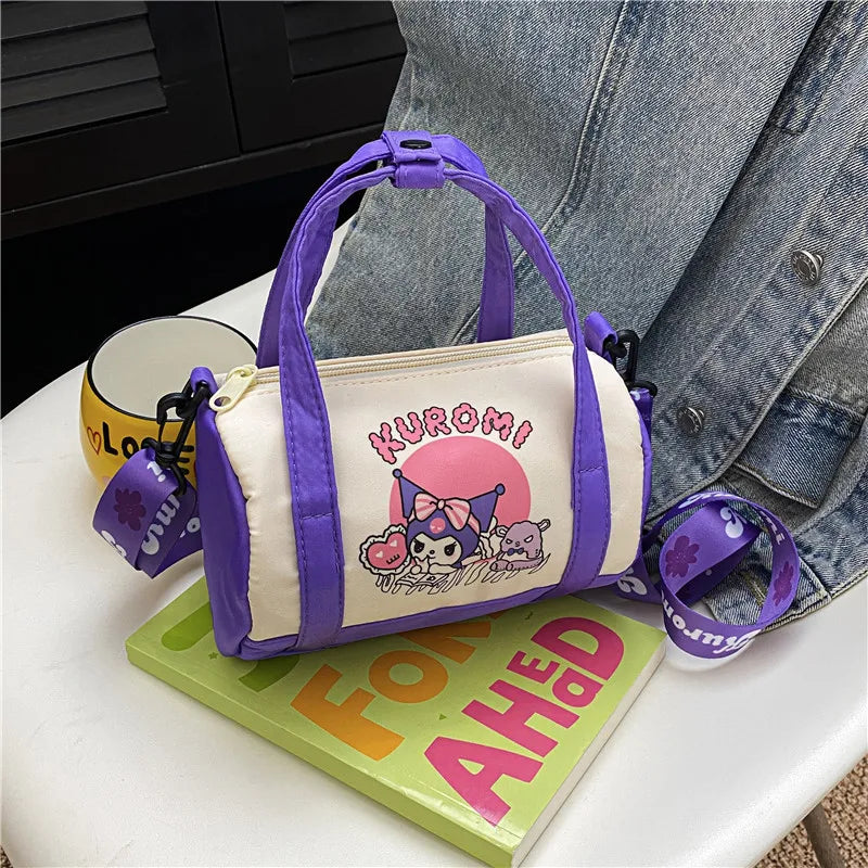 Disney Stitch Sanrio Canvas Bucket Tote Bag – Cute Cartoon Crossbody & Casual Portable Bag