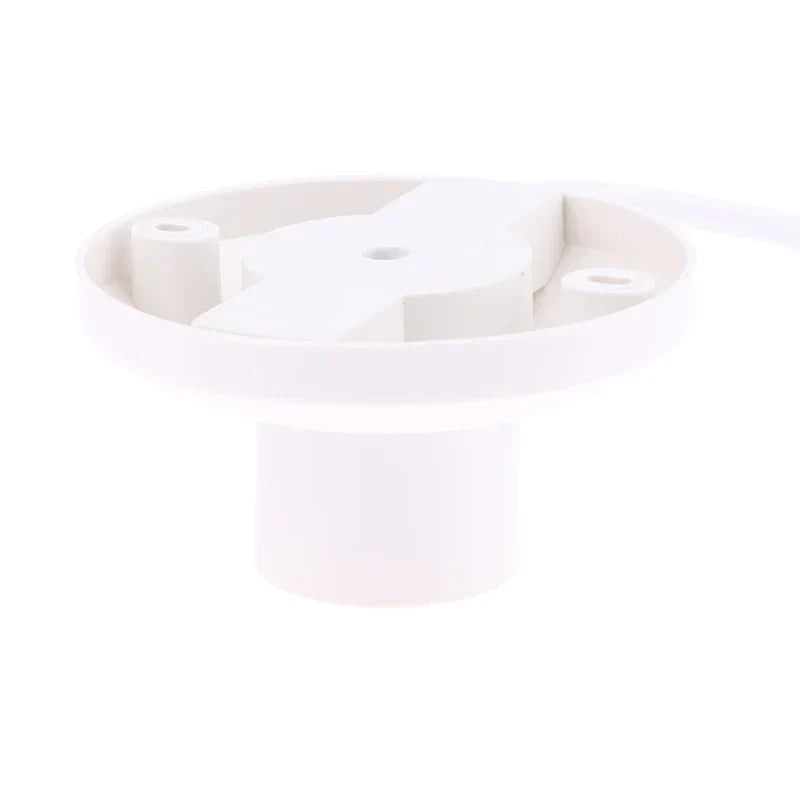 EU LED Stand Lamp Holder — E27 Bulb Plug Dome Socket with Cable Base for Table Lamps, Nightstands, and Lighting Accessories