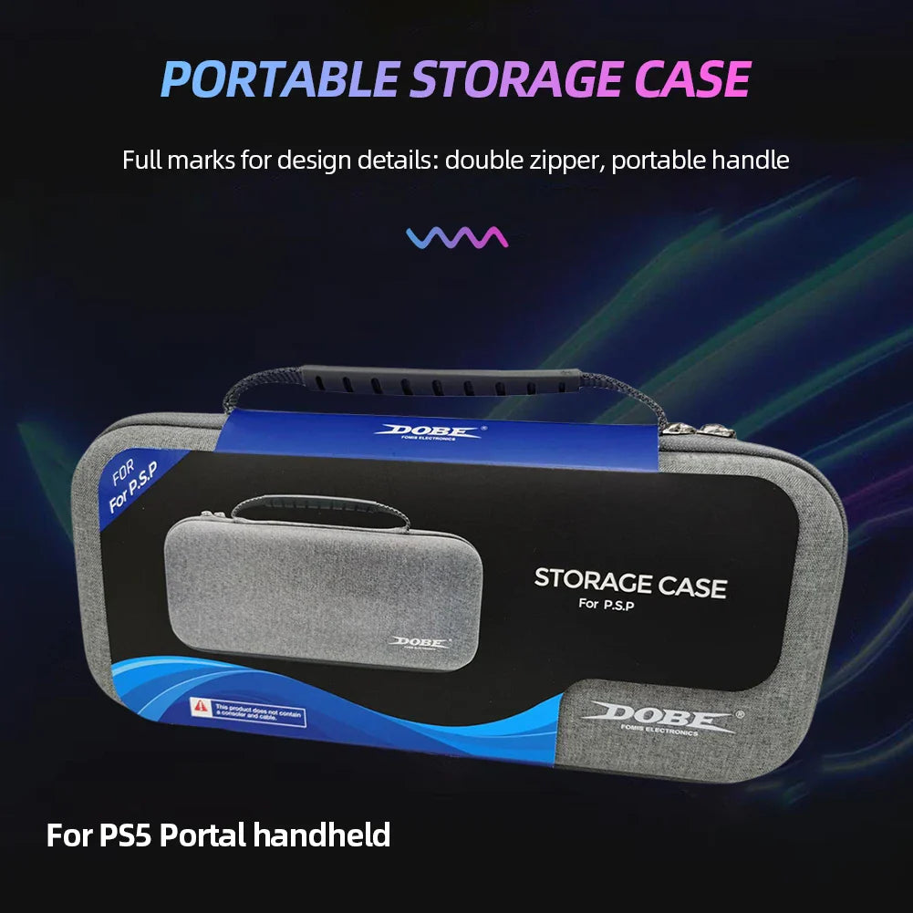 EVA Hard Carrying Case for Sony PS5 and PlayStation Portal – Shockproof Protective Cover, Portable Storage Bag for PS Portal