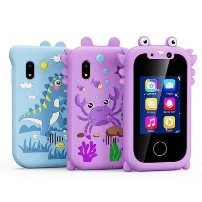 Kids Smart Phone Educational Toy - MP3 Player with Dual Camera, Touchscreen & 512MB Card for Learning & Fun