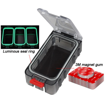 Trinity Luminous Seal Ring 3M Magnet Waterproof Fishing Tackle Storage Box – Free Combination Cube Bait Container