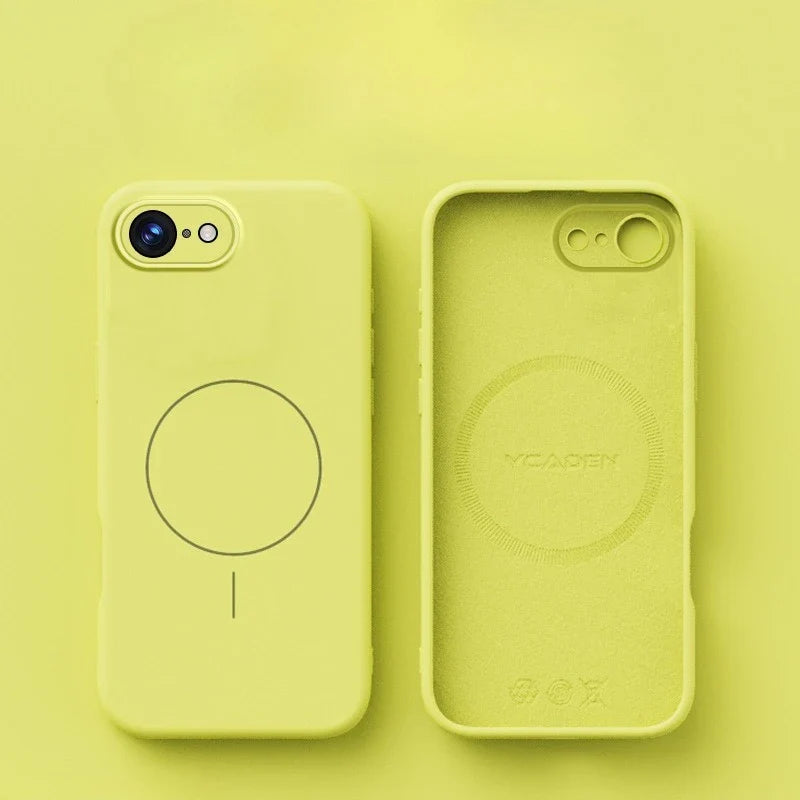 Original Liquid Soft Silicone Magsafe Case — Magnetic Wireless Charging Cover for iPhone 11–16 Pro Max