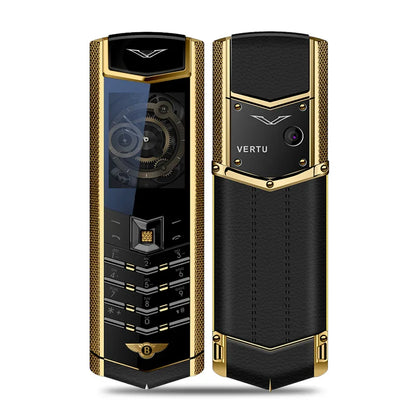 V9 Metal Body Luxury Bar Phone – Dual SIM, Bluetooth Dialer with Russian Keyboard for Seniors