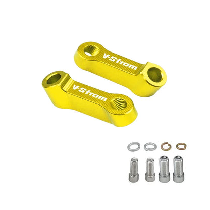 2PCS Suzuki V-Strom Mirror Extenders – Rearview Extension Riser Adapter for DL250 DL650 DL1000 800DE 1050XT Motorcycle Accessories