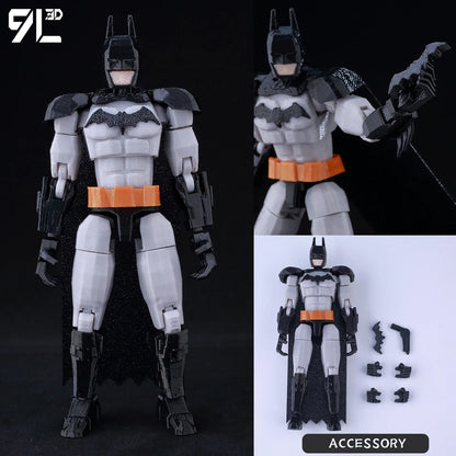 9L3D Superman & Batman Action Figures – Multi-Jointed Poseable LUCKY13 Titan13 Collectible Hero Toys