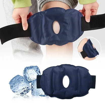 Nylon Gel Knee Ice Pack – Reusable Hot & Cold Compress for Knee Pain Relief, Relaxation & Foot Care