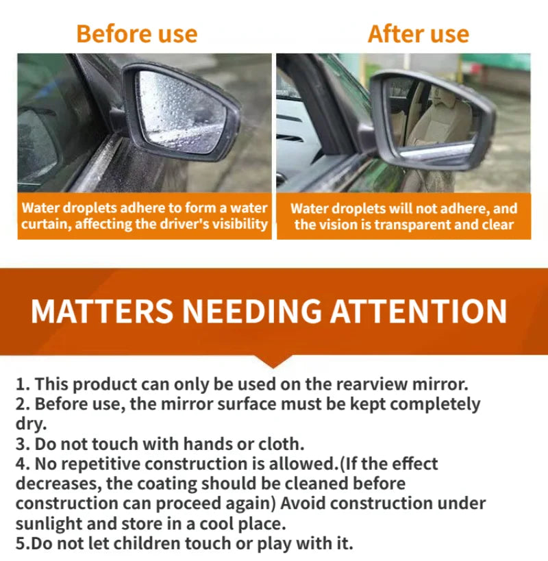 Soft99 Car Windshield Rain Repellent — 70ml JDM Glass Hydrophobic Coating for Anti-Rain Treatment