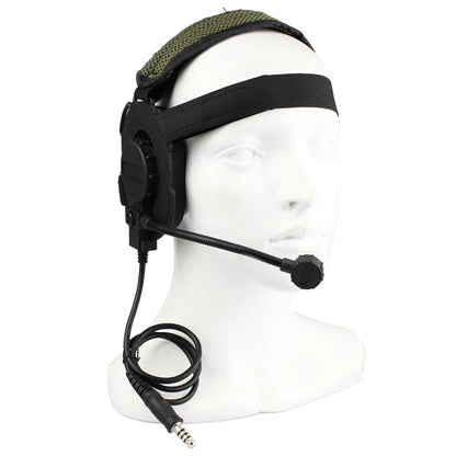 Tactical Bowman Elite II Headset – U94 PTT Communication Headphone for Kenwood & Baofeng UV-5R Radio Accessory