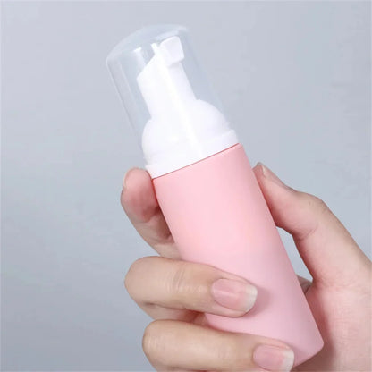 60ml Small Foam Dispenser Pump Bottle - Refillable Plastic Soap Container for Travel, Cleaning & Cosmetics Packaging