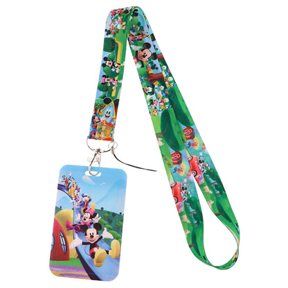Cartoon Stitch Credential Holder Lanyard – Cute Neck Strap for Keychain, Pass & Credit Card Holder Accessories