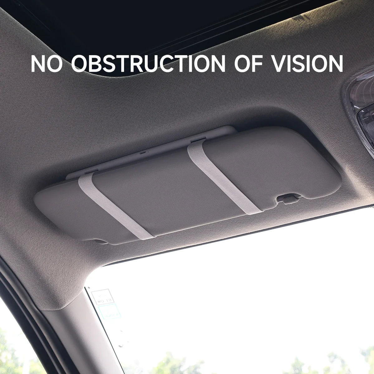 LED HD Makeup Mirror for Car – Rechargeable Sun Visor Plate with Fill Light, Universal Thin Vanity Mirror for Girls & Women