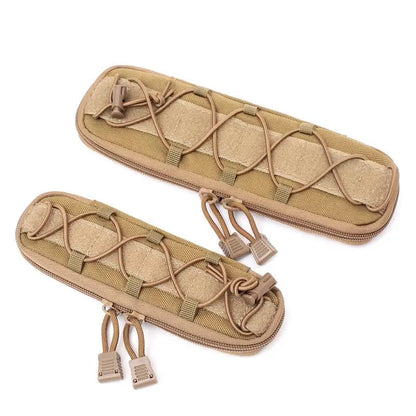 MOLLE Tactical Knife Sheath – EDC Folding Knife Holder Nylon Belt Pouch for Outdoor Survival & Camping Gear