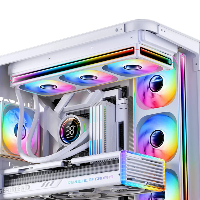 JONSBO ZB-120/240/360 ARGB Computer Case Fan — 12cm 5V 120mm PWM Water-Cooled Fan Kit with Forward/Reverse Rotation
