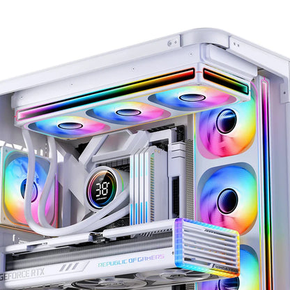 JONSBO ZB-120/240/360 ARGB Computer Case Fan — 12cm 5V 120mm PWM Water-Cooled Fan Kit with Forward/Reverse Rotation