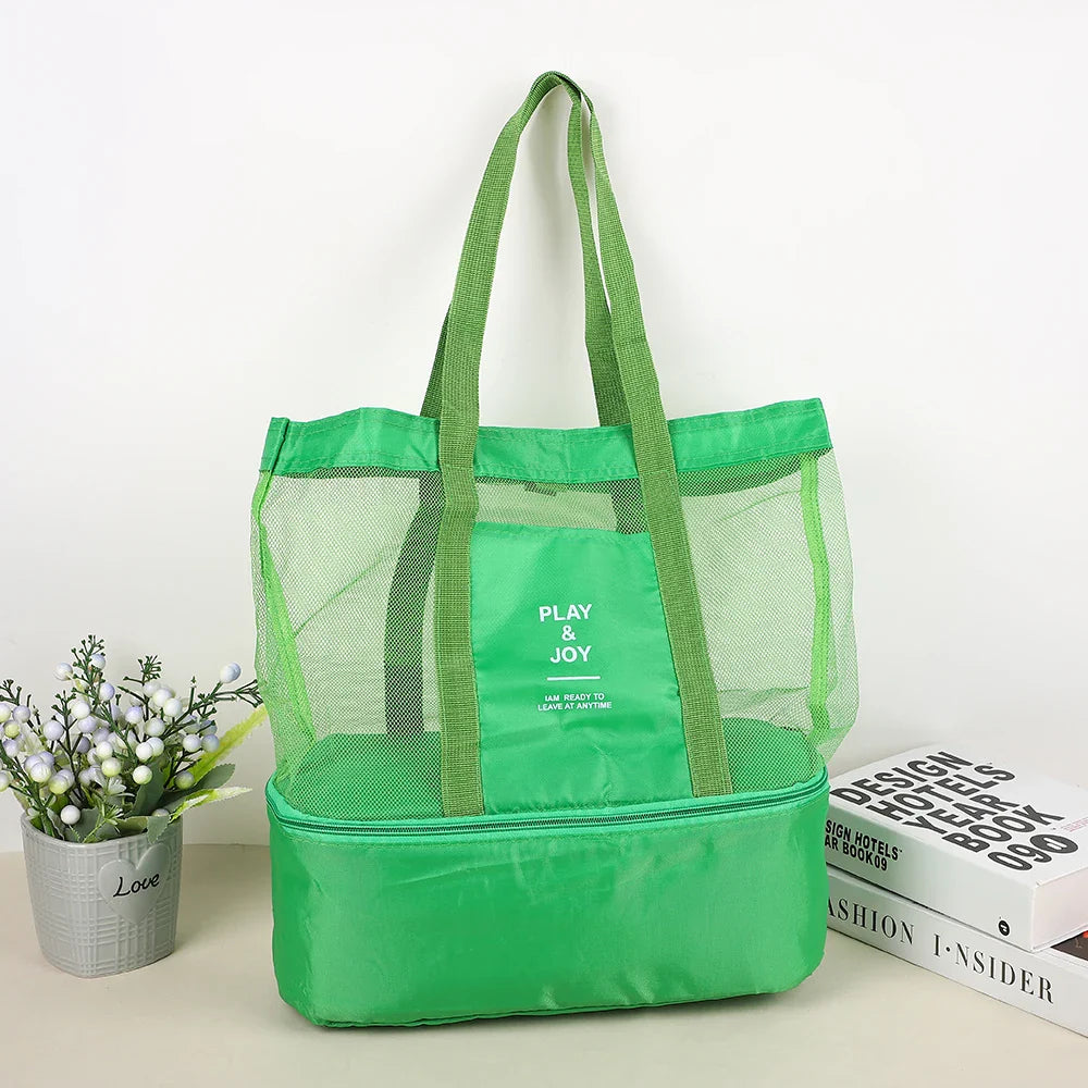 Multi-Functional Waterproof Bento Bag - Swimming, Travel Storage, Beach Bag, Insulated Double-Layer Picnic Ice Bag