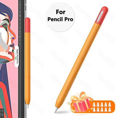 Pencil Case for Apple Pencil Pro | Soft Silicone Ultra-Thin Protective Cover for iPad Pencil