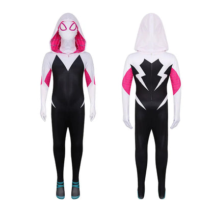 Kids Spiderman Costume – Miles Morales Superhero 3D Zentai Bodysuit Jumpsuit for Boys & Girls, Halloween Cosplay Outfit