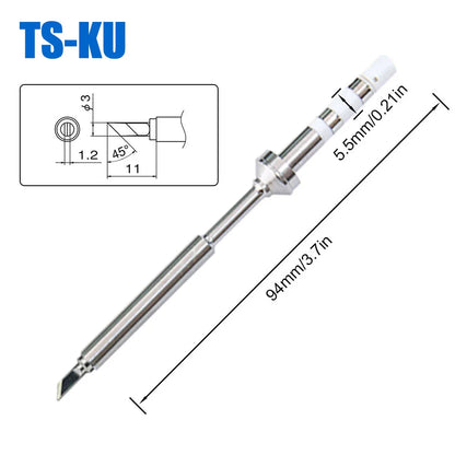 Pine64 TS100 TS101 Soldering Iron Tips – Replacement for Pinecil V2 & TS Series Models, B2 ILS BC2