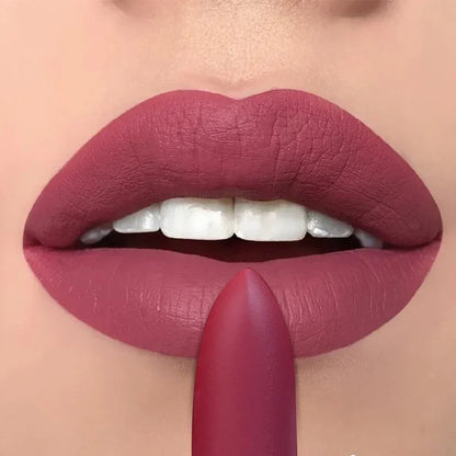 Rose Pink Nude Matte Velvet Lipstick – Long-Lasting, Non-Stick Cup, Waterproof, Sexy Lipsticks for Beauty Makeup