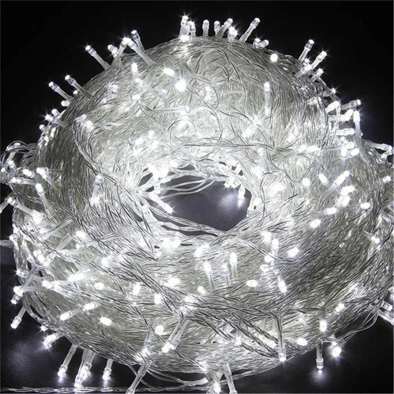 LED Garland String Lights – 2m & 10m Waterproof Fairy Lights for Christmas Tree, Wedding, Indoor & Outdoor Holiday Decoration