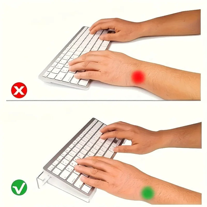 Acrylic Keyboard Stand – Compact Desktop Lifter for Keyboard & Mini PC, Durable Mixed Color Desk Organizer Support Bracket