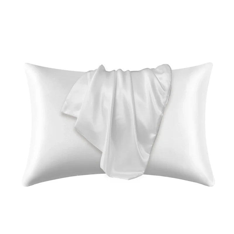 Silk Satin Pillowcase — Hair & Beauty Friendly Pillow Cover, Comfortable Home Decor for Standard/Queen, 1PC