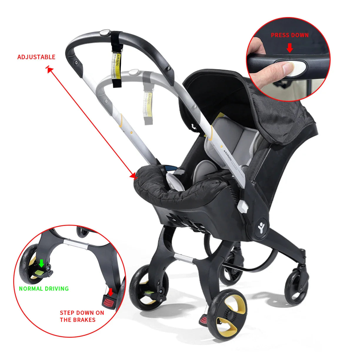 Portable Foldable Baby Stroller — Bidirectional Wagon for Easy Travel