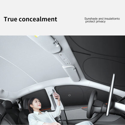 Tesla Model 3/Y Highland Juniper 2026 Side Window Sunshade with Suction Cups – Car Sun Protection Cloth Cover Accessory