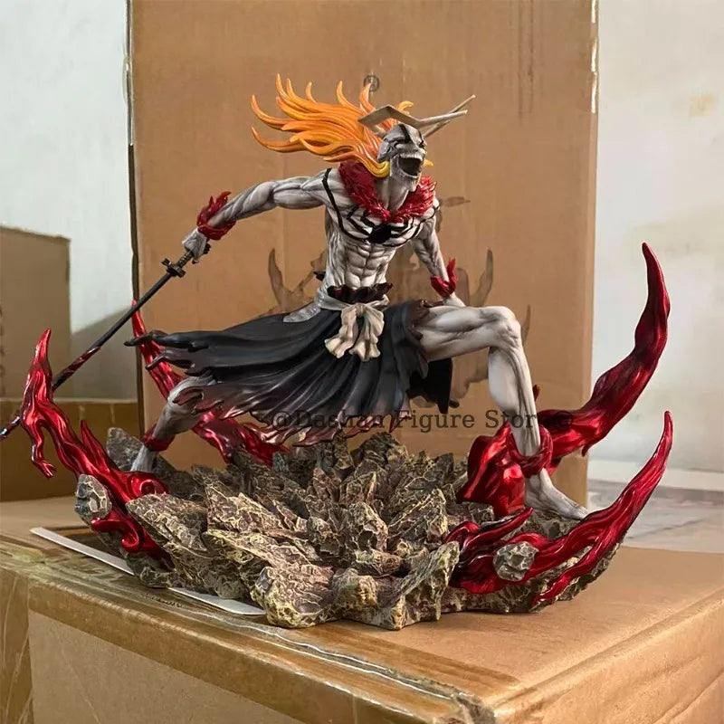 23cm Bleach Hollow Ichigo Action Figure — Saigo No Getsuga Tenshou Hollowfied Kurosaki Ichigo Collectible Statue Toy