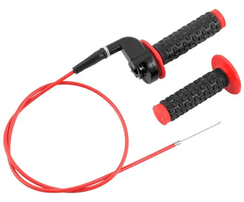 22mm Quick Twist Throttle Grip Set with Cable — Motorcycle Dirt Bike Handlebar Grips for Honda, Kawasaki, Suzuki, KTM