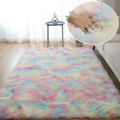 Large Plush White Area Rug – Soft Fluffy Carpet for Living Room, Bedroom, Teen Room & Home Decor