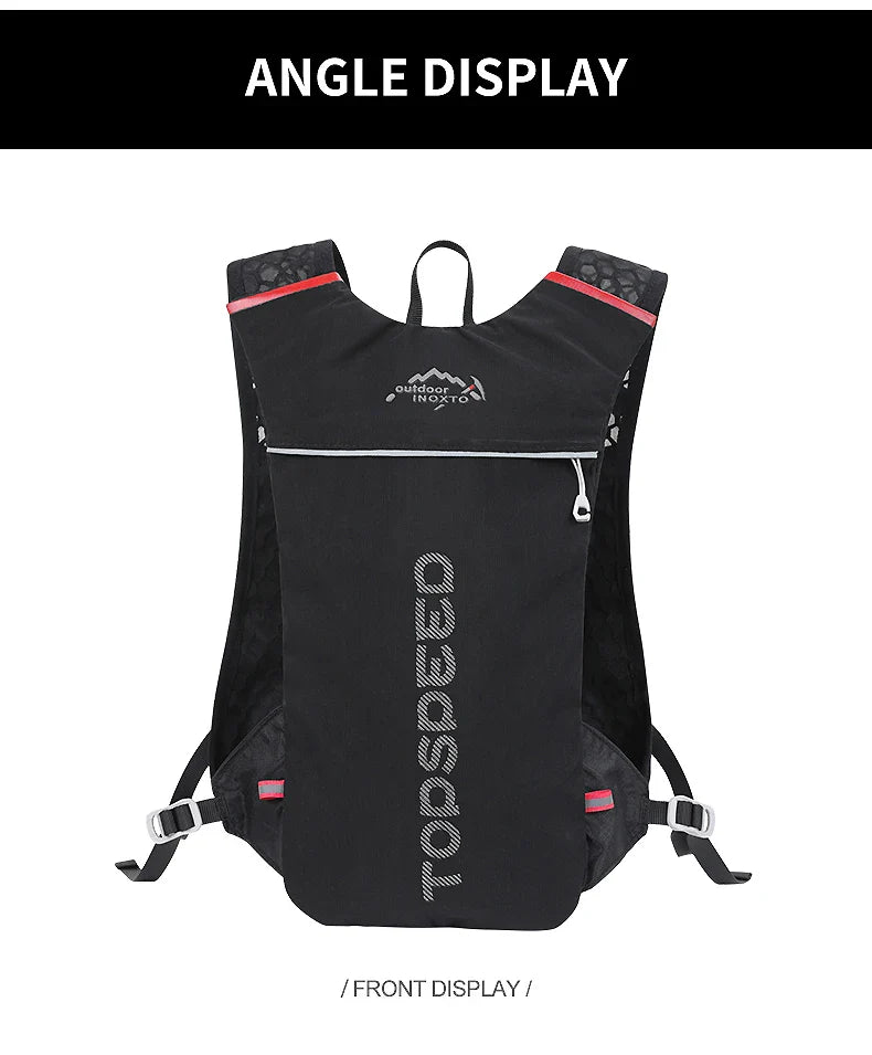 INOXTO 5L Trail Running Backpack - Ultra-Light Hydration Vest for Marathon & Cycling with 1.5L/2L Water Bag